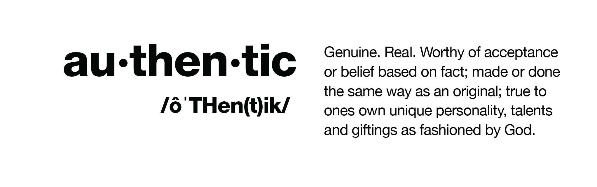 Authentic - definition